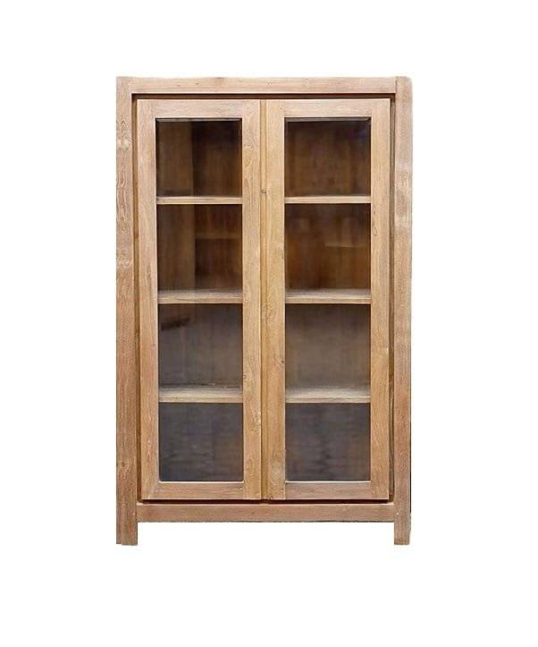 Glass Door Display Cabinet design highlights your collectibles while keeping them safe from dust.