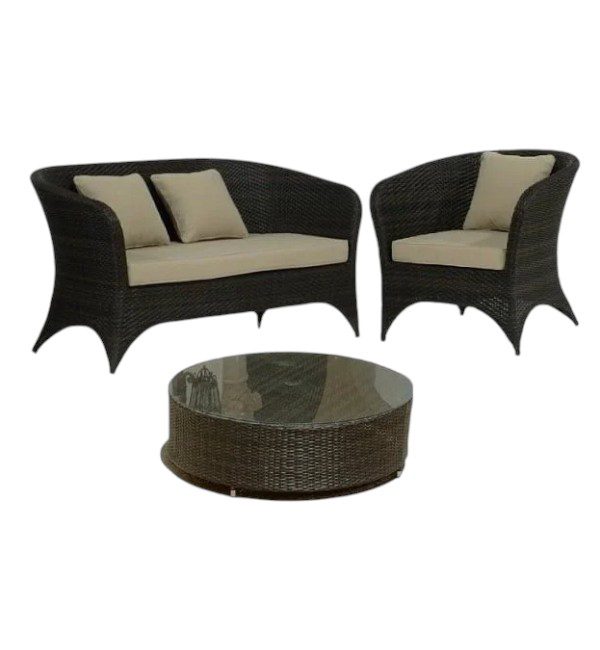 Modern wicker garden sofa for outdoor spaces – weather-resistant and stylish