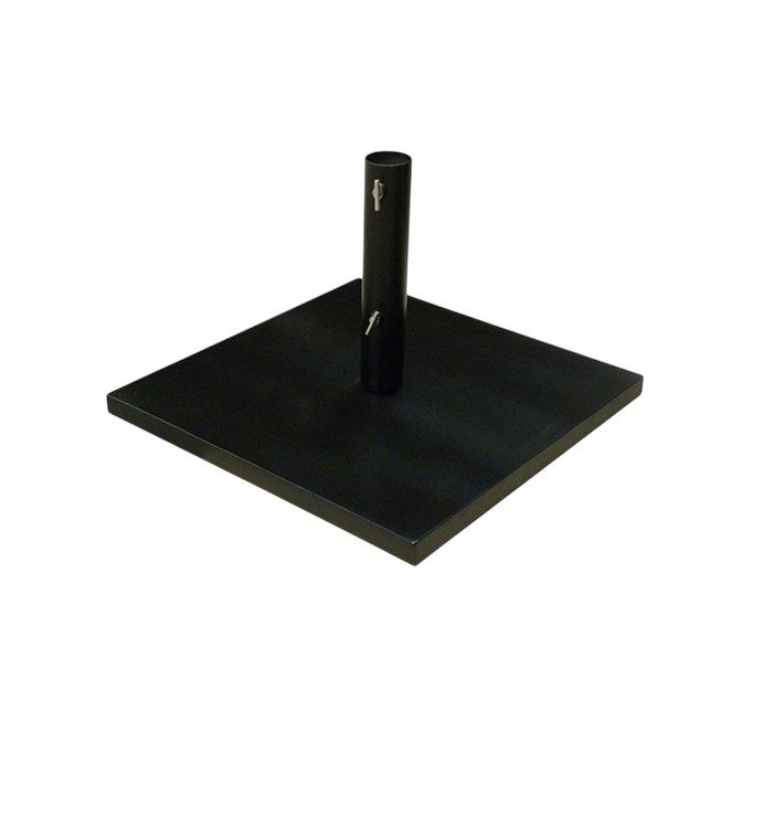 Parasol iron base with concrete core for outdoor umbrellas