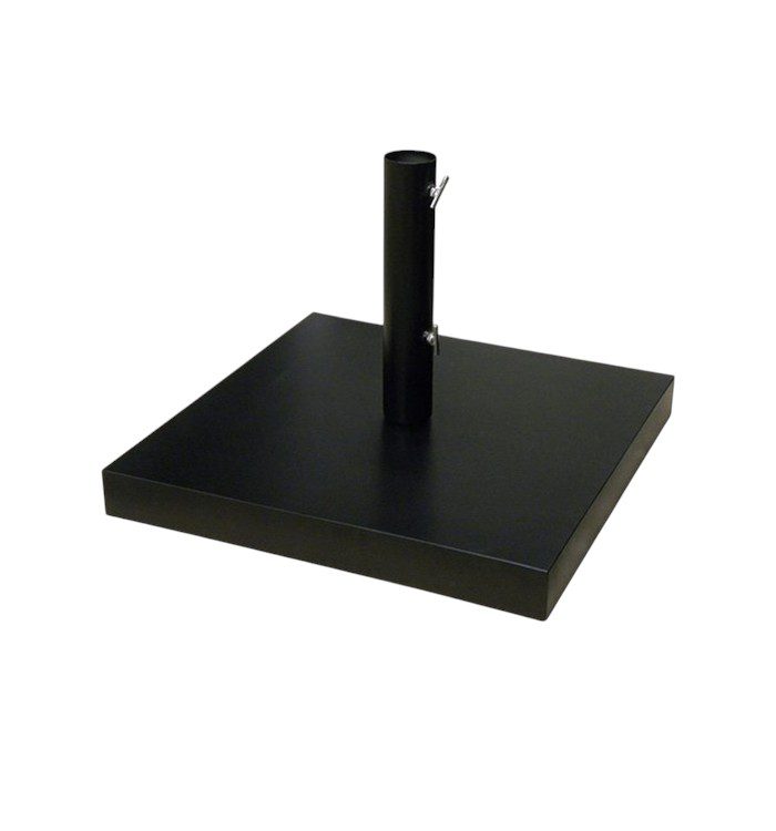 Parasol iron base with concrete inside for outdoor umbrellas