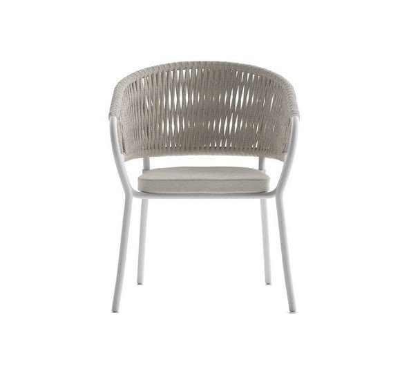 Beverly Rope Dining Chair, lightweight and weather-resistant for outdoor use