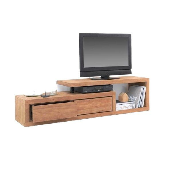 Contemporary Reclaimed Teak TV Console
