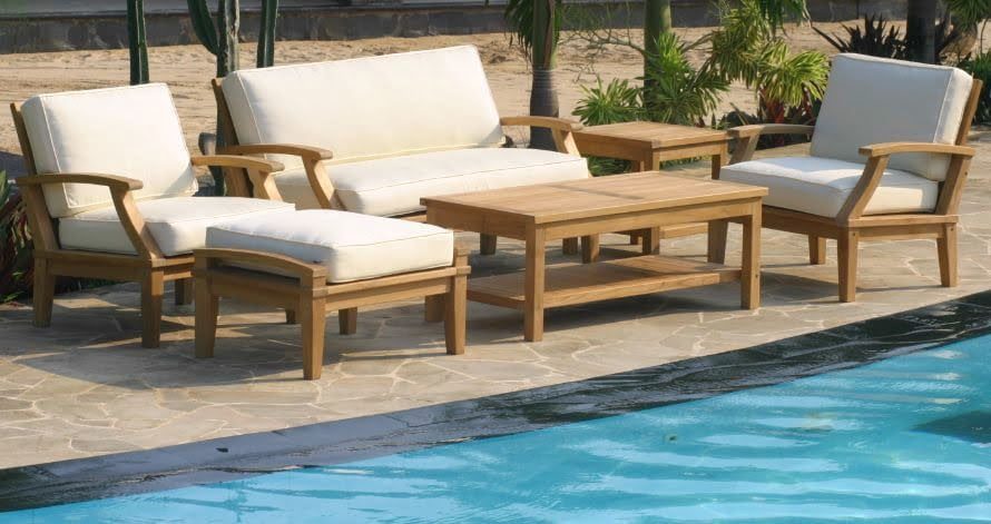 St Barts Teak Patio Sofa