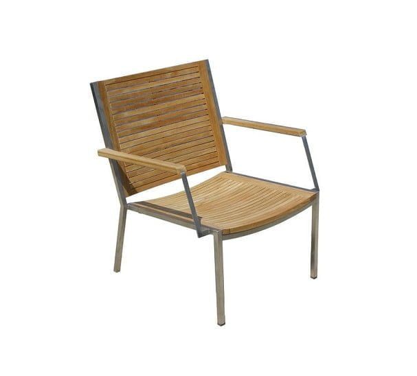 Tessin Stainless Steel Lounge Chair