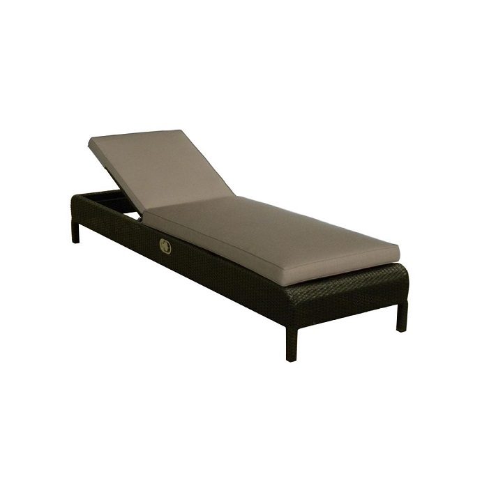 wicker hydraulic sun lounger