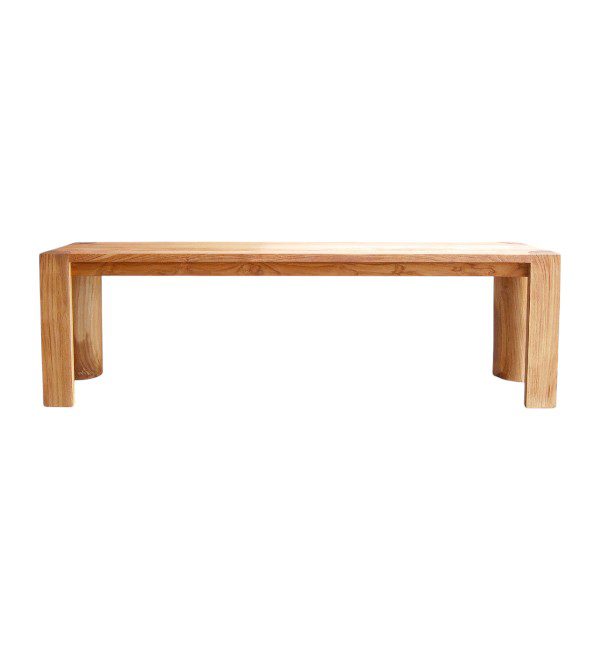Minimalist Solid Teak Bench for Entryways, Patios & Dining Spaces in Malaysia