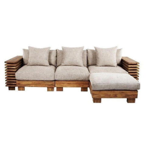 Contemporary Club Teak Sofa