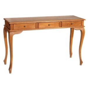 teak wood console 3 drawer