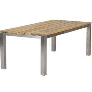teak stainless steel patio table