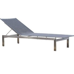 Alzette Stainless Steel Flat lounger