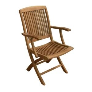 teak wood patio arm chair