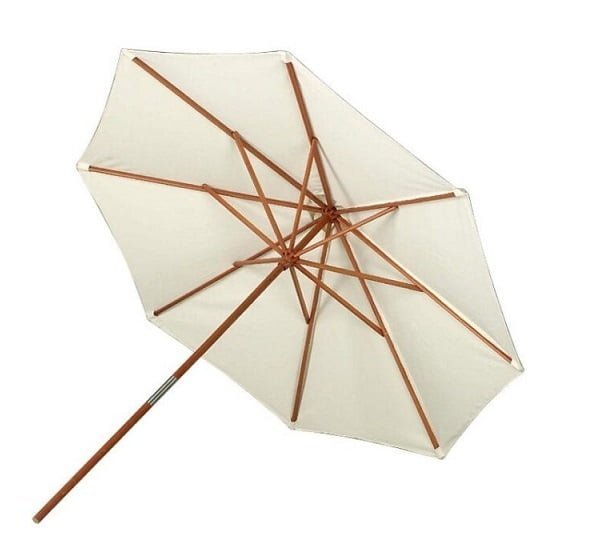 teak garden parasol