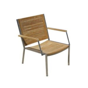 teak stainless outdoor lounge chair