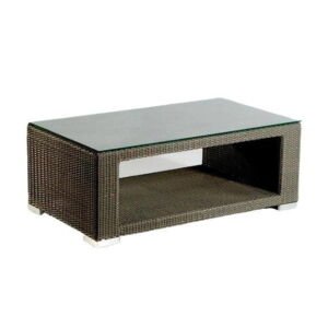 wicker coffee table for your garden and patio