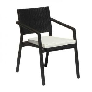 Wicker Sefid Arm Chair