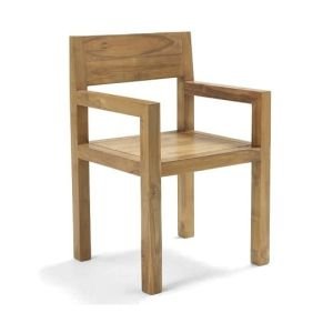Solid Dining Arm Chair