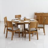 Teak round Dining set, Teak dining dining furniture in shah alam