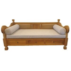 teak day bed frame with drawers