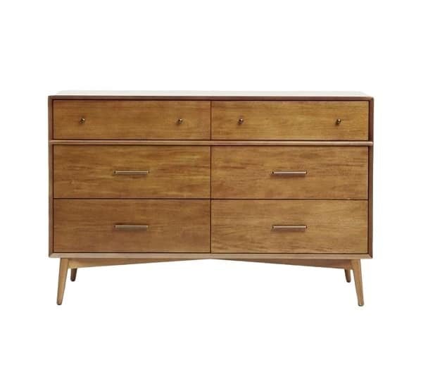 teak wood chest of drawer 6 drawers