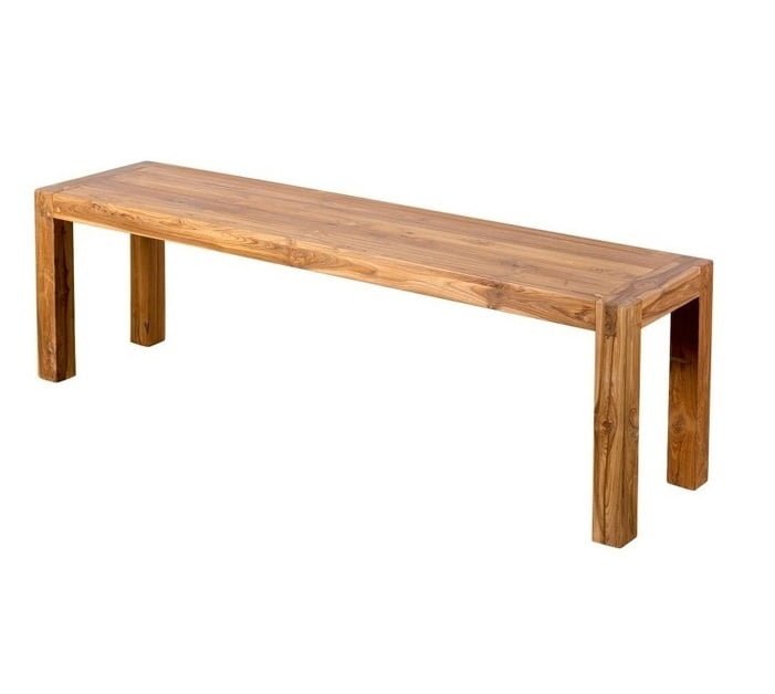 reclaimed wood teak dining bench