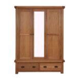 minimalist teak wood cupboard