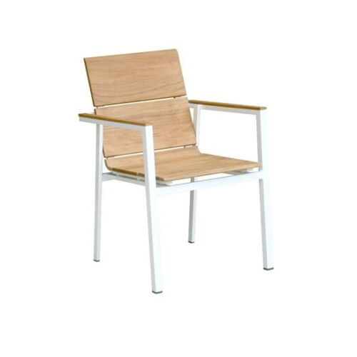 Teak Aluminum Arm Chair