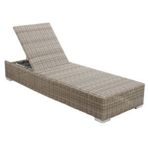Kubu outdoor wicker sun lounger