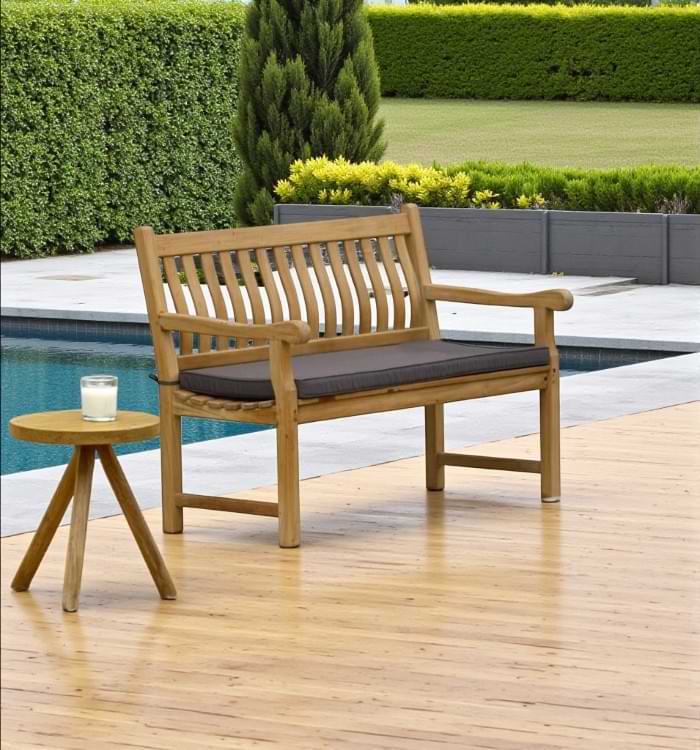 Grade A Teak Wood Outdoor Bench 130 cm, durable and stylish seating for garden or patio