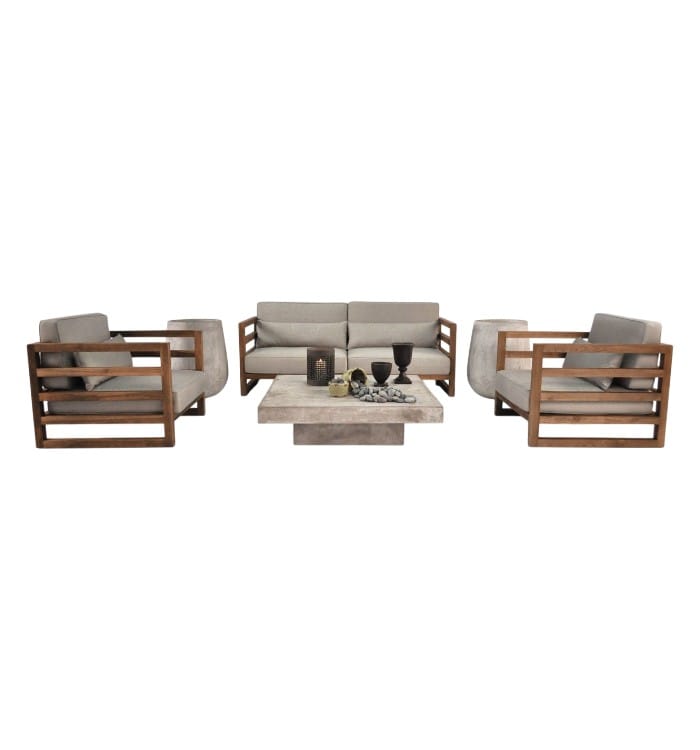 teak wood sofa malaysia with clean minimalist design