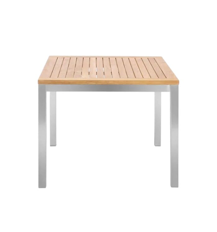 Siro Teak Stainless Steel Table 90 - Image 3