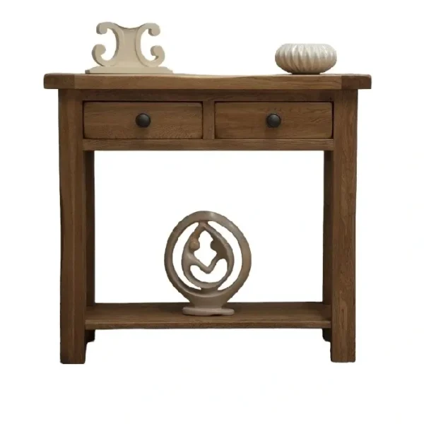 recycled solid console table for stylish living room