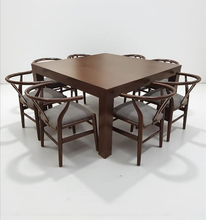 Solid teak dining room furniture set