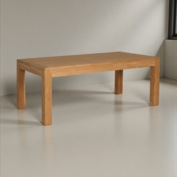 Solid Teak Dining Table with elegant finish for modern dining rooms