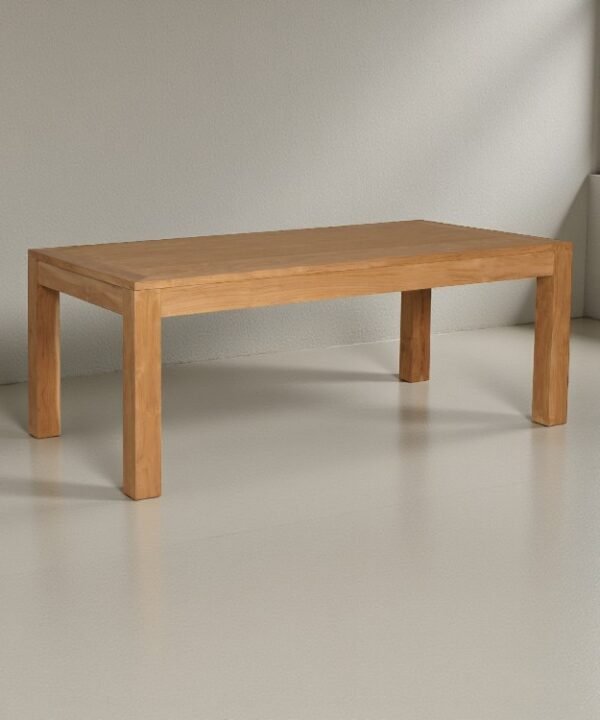 Solid Teak Dining Table with elegant finish for modern dining rooms