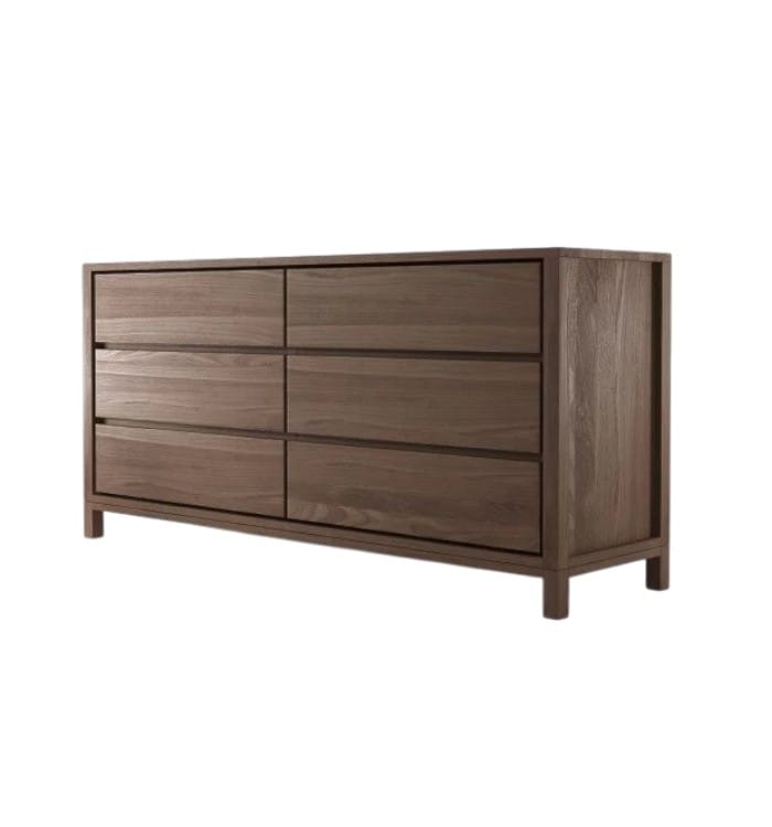 Teak chest of drawers with six drawers – Harmony design