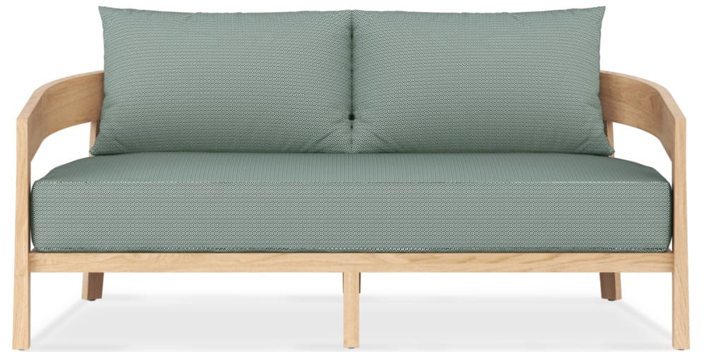 Vento Teak 2 seat lounge sofa